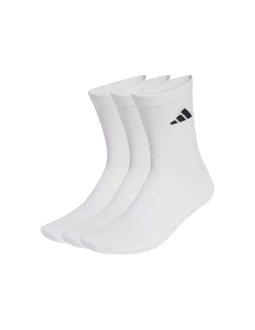 Pack 3 Meias Adidas Essential Crew Branco | Ofertas de padel