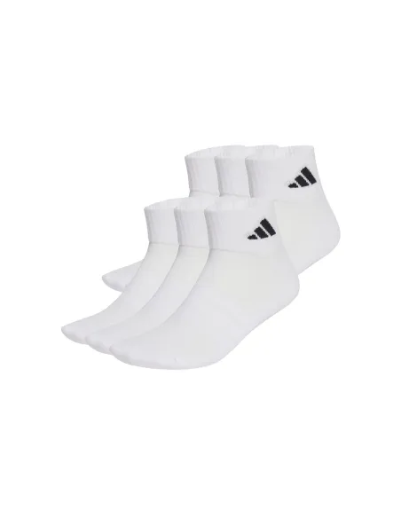 Pack 6 Calcetines Adidas Essential Ankle Blanco | Ofertas de padel