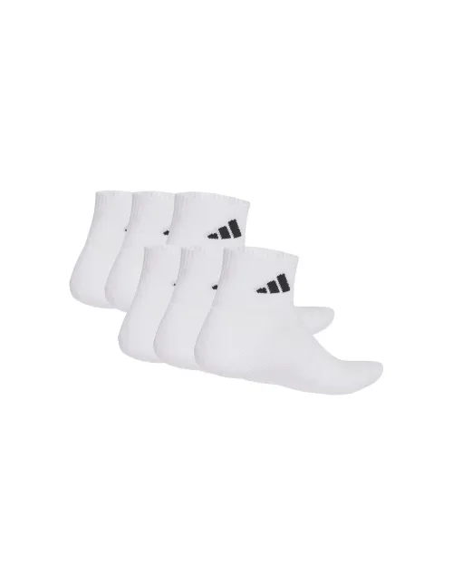 Pack 6 Calcetines Adidas Essential Ankle Blanco | Ofertas de padel