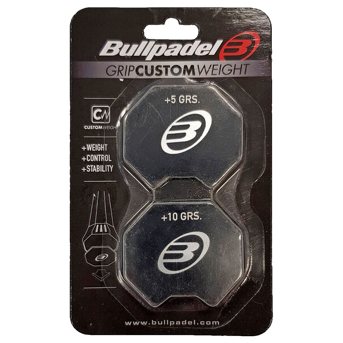 Bullpadel Grip Custom Weight Negro