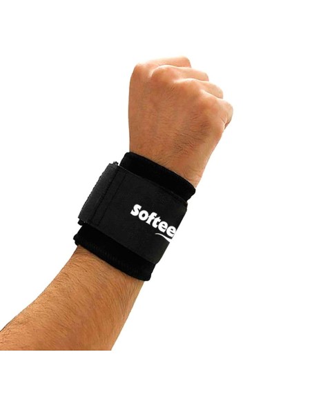 Muñequera De Neopreno Softee Negro | Ofertas de pádel