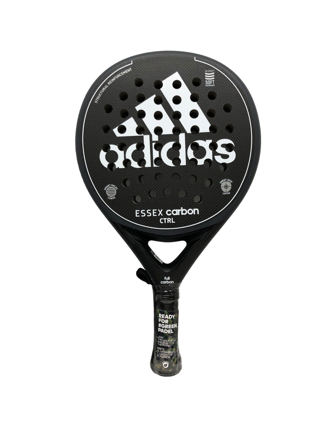 Pala Adidas Essex Carbon Control Black / White Rough | Ofertas De P