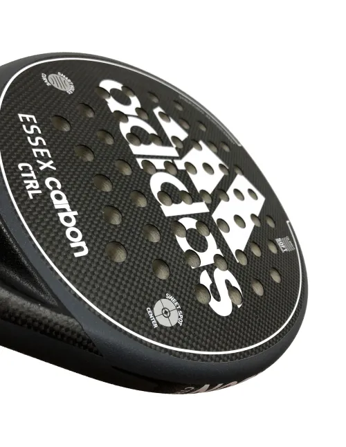 Pala Adidas Essex Carbon Control Black / White Rough RK6CH9 | Ofertas de pádel