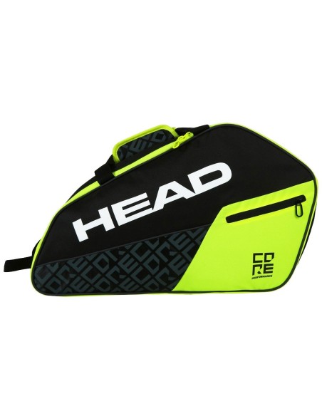 Black And Yellow Head Core Padel Combi Padel Bag | Ofertas de padel
