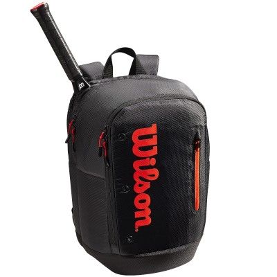 WR8011401001- Wilson Tour Backpack Black/Red