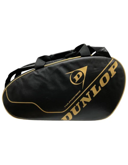 Saco De Padel Dunlop Tour Intro Preto E Dourado | Ofertas de padel