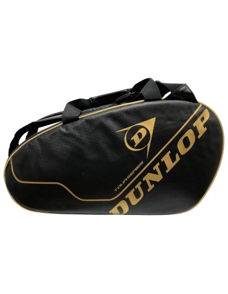 Saco De Padel Dunlop Tour Intro Preto E Dourado | Ofertas de padel
