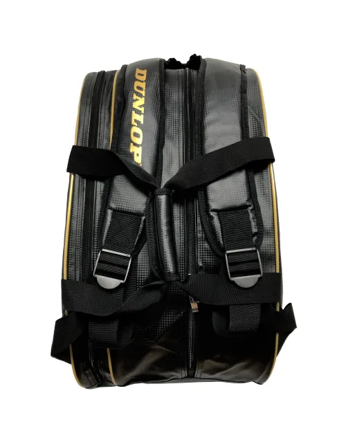 Saco De Padel Dunlop Tour Intro Preto E Dourado | Ofertas de padel