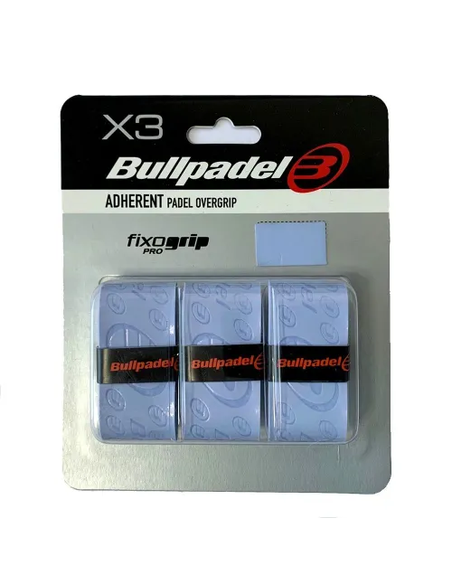 Blister de 3 Overgrips BullPadel Fixogrip Pro Azul GB - 1202 | Packs / Blister de overgrips | Bullpadel 