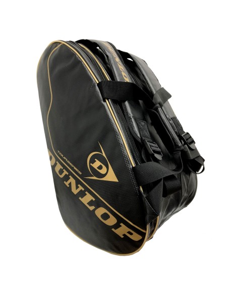 Saco De Padel Dunlop Tour Intro Preto E Dourado | Ofertas de padel