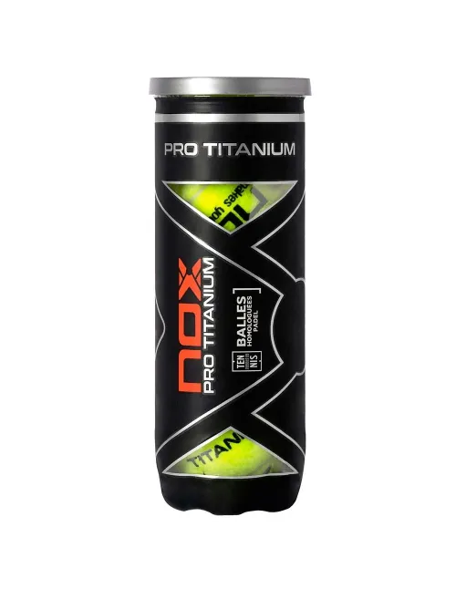 Bote 3 pelotas de pádel Nox Pro Titanium