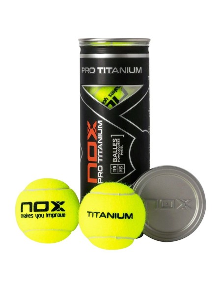 padel Nox 3 palline in lattina di Pro Titanium |Padel offers
