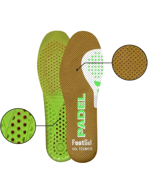Plantilla Footgel Padel Eucalipto | Ofertas de pádel