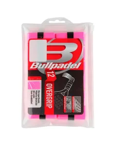 Overgrip Bullpadel Pack 12 Unds Bg-1601 Rosa Flúor.