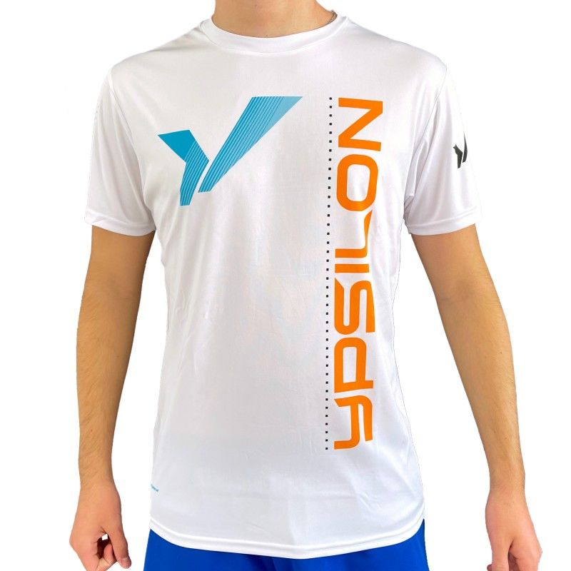 T-Shirt Ypsilon Padel White / Orange ODP | Homem de t-shirt | Ypsilon Padel 