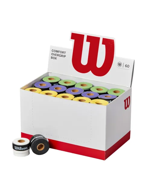 Caja 60 Overgrips Wilson Colores | Ofertas de pádel