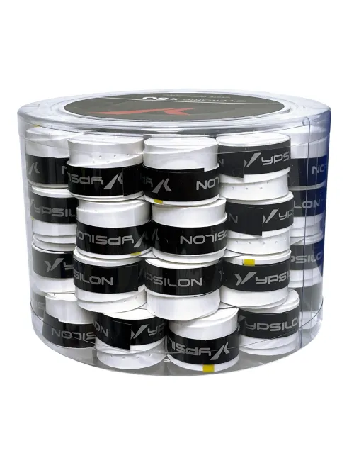 Tambor 50 Overgrips Ypsilon Comfort White Perforated 42751 | Ofertas de pádel