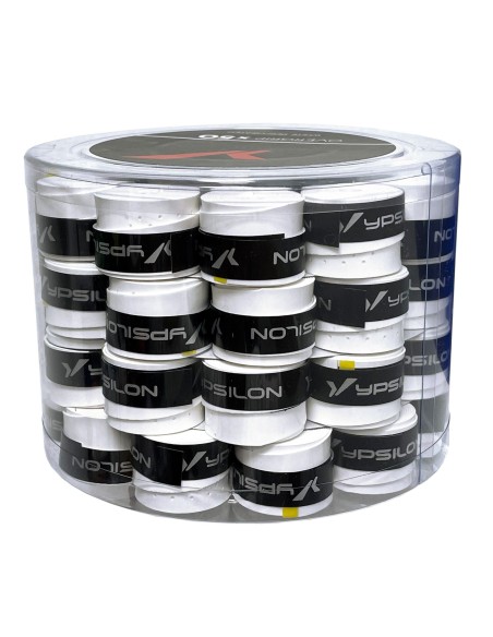 Tambor 50 Overgrips Ypsilon Comfort White Perforated 42751 | Ofertas de pádel
