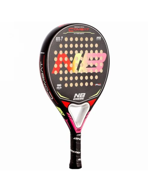 Pala Enebe Combat Ultra Soft Naranja - Amarillo - Rosa | Ofertas de pádel