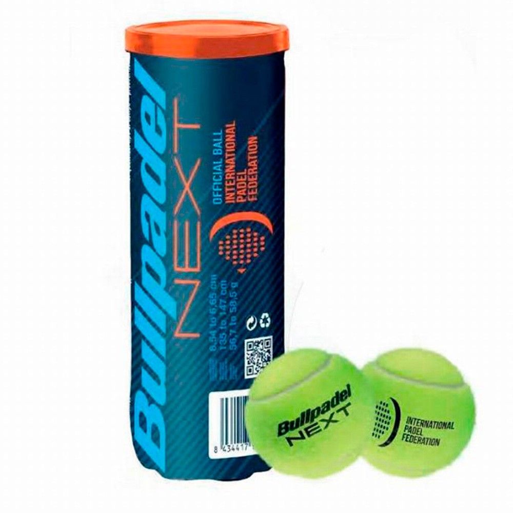 Bote De 3 Bolas Bullpadel Fip Next Af42000000, Yellow