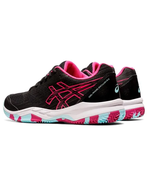 Asics Gel Padel Exclusive 6 Negro Rosa Mujer 1042A143003 | Ofertas de pádel