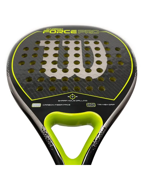 Wilson Carbon Force Pro Padel Carbon Negro Verde | Ofertas de pádel