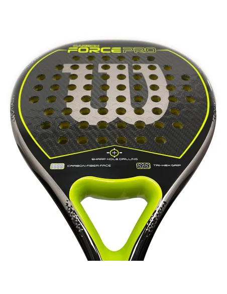 Wilson Carbon Force Pro Padel Carbon Negro Verde | Ofertas de pádel
