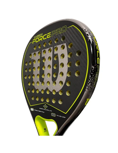 Wilson Carbon Force Pro Padel Carbon Negro Verde | Ofertas de pádel
