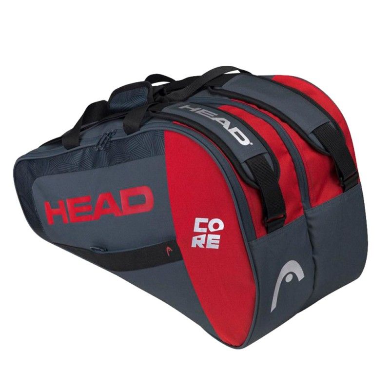 Padel racket bag Head Core Combi 22 Anthracite/Red | Foderi e borse racchette padel Head | Head 