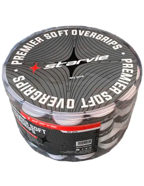 Tambor 60 Overgrips Starvie Premier Soft White | Ofertas de pádel