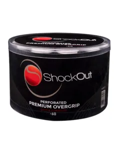 Tambor 60 Overgrips ShockOut Premium Perfurado Branco