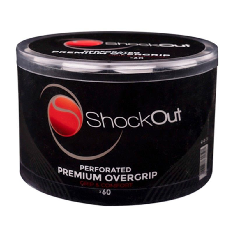 60 Overgrips ShockOut Premium Perforado White | Caçamba Overgrip | Shock Out 
