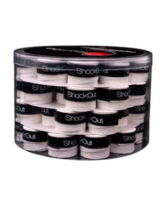 Tambor 60 Overgrips ShockOut Premium Perforado White | Ofertas de pádel 2