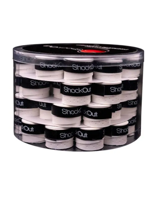 Tambor 60 Overgrips Premium Perforados Blanco | Ofertas de padel