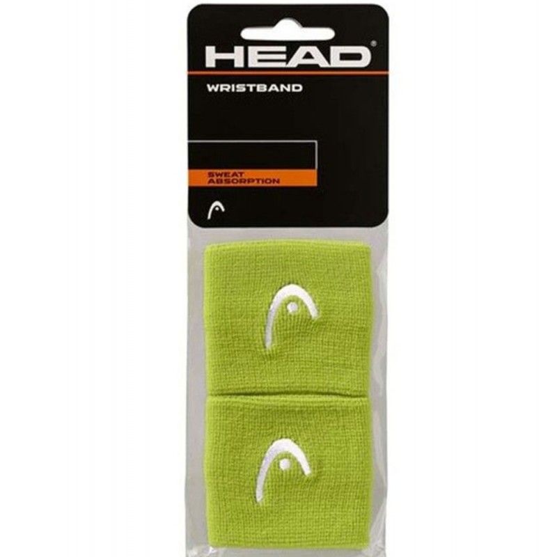 Blister of 2 2.5 Head wristbands Lime | Wristbands | Head 