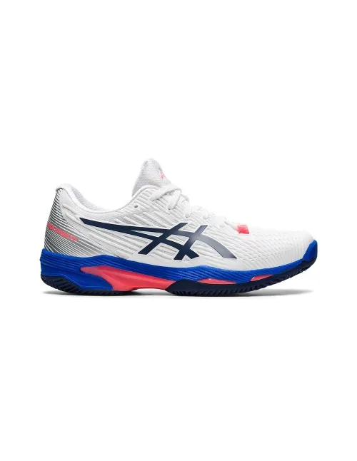 Asics Solution Speed Ff 2 Clay Blanco Azul Mujer 1042a134 102