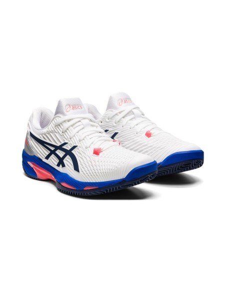 Asics Solution Speed Ff 2 Clay Blanco Azul Mujer 1042a134 102 | Ofertas de pádel