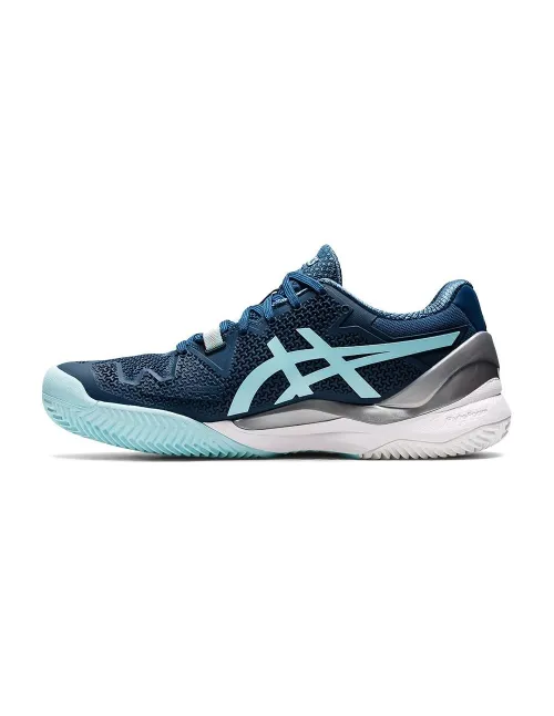Asics Gel Resolution 8 Argila Azul Cinzento Mulheres 1042A070-406 | Ofertas de padel