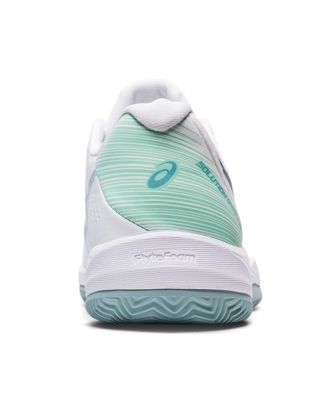 Asics Solution Swift Ff Clay Blanco Azul Mujer 1042A198 104 | Ofertas de padel