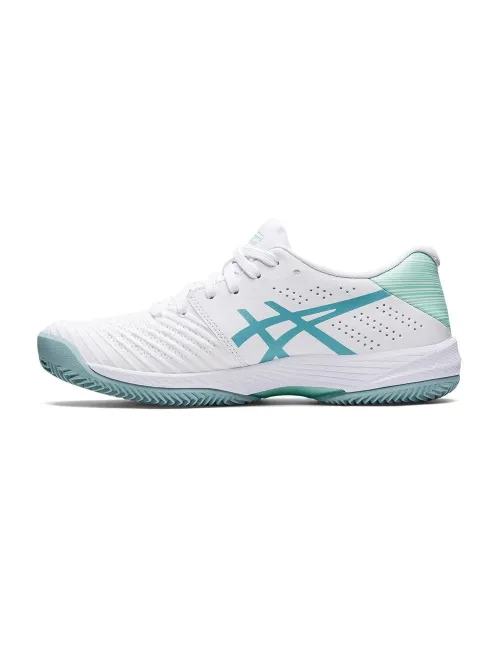 Asics Solution Swift Ff Clay Blanco Azul Mujer 1042A198 104 | Ofertas de padel