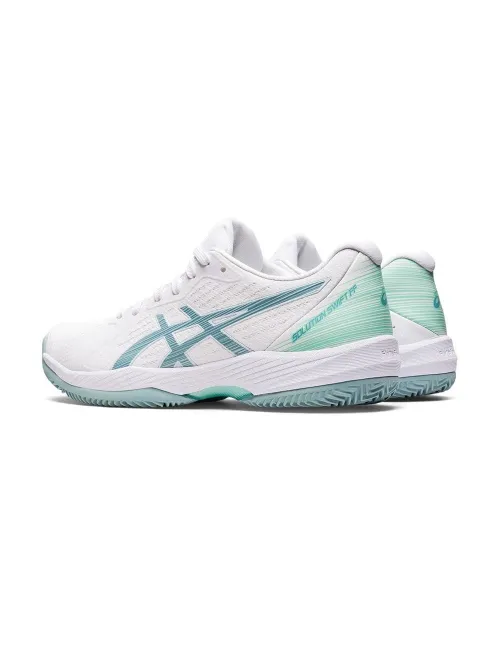 Asics Solution Swift FF Clay Blanco Mujer 1042A198-104 | Ofertas de pádel