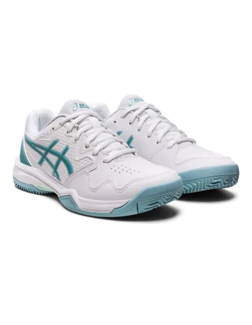 Asics Gel-Dedicate 7 Clay Blanco Azul Mujer 1042A168-103 | Ofertas de pádel