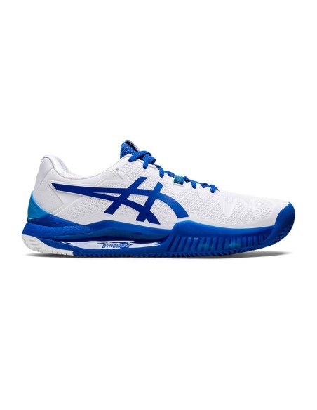 Asics Gel Resolution 8 Clay Blanco Azul 1041A346 960 |Padel offers
