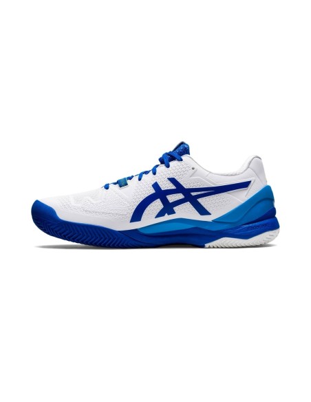 Asics Gel Resolution 8 Clay Blanco Azul 1041A346 960 |Padel offers
