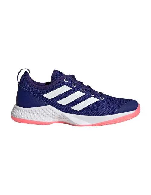 Adidas Courtflash Azul Blanco Mujer Gz0707