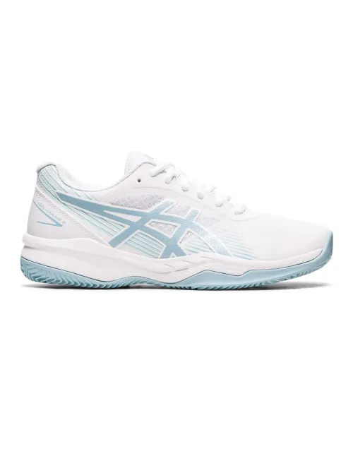 Asics Gel Game 8 Argila / OC Branco Azul Feminino 1042A151-106 | Ofertas de padel