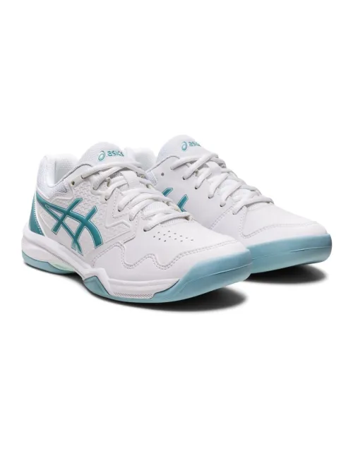 Asics Gel-Dedicate 7 Indoor Blanco Azul Mujer 1042A166 103 |Padel offers