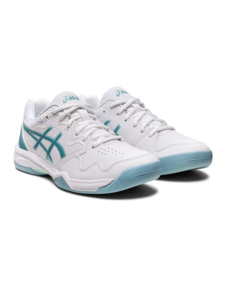 Asics Gel-Dedicate 7 Indoor White Blue Women's 1042A166-103 | Ofertas de padel