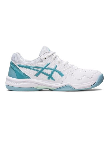 Asics Gel-Dedicate 7 Indoor Blanco Azul Mujer 1042A166-103 | Ofertas de pádel