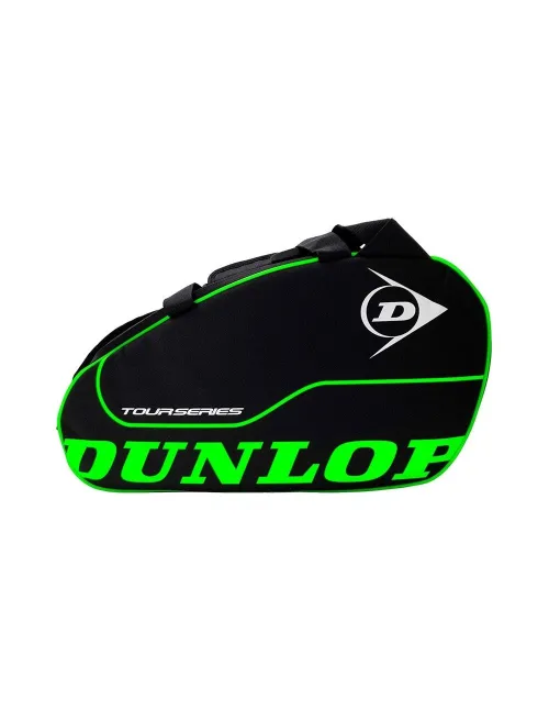 Saco De Padel Dunlop Tour Intro Preto E Verde | Ofertas de padel